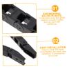 Black Nylon Drag Chain for 3D Printers, Enclosed Guide view 4