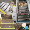 Non-Slip Rubber Stair Mats, Waterproof PVC Edge Protectors, 3 x 7 cm view 3