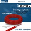 Kalitec 10 m H07V-U 1x2.5 mm² Red – Rigid PVC Single-Core Copper Wire view 3