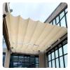 Retractable Wave Sun Shade, UV Protection, Outdoor HDPE Canopy, Roll-Up Awning for Garden, Patio, Deck, 1.6 x 11 m view 1