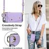 MBSLFY Protective Wallet Case for Samsung Galaxy A53 5G with Adjustable Neck Strap, Purple view 2