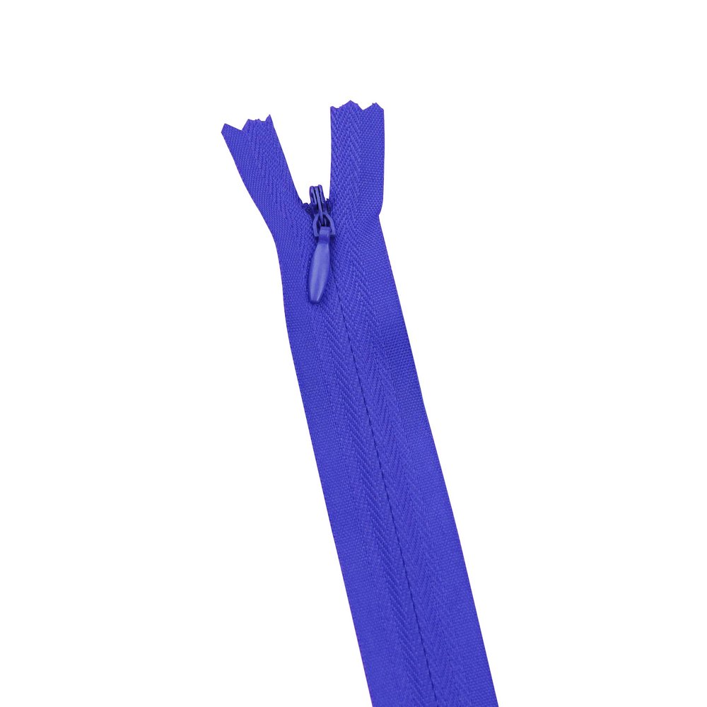 ALMLNLL 40 cm #3 Invisible Nylon Coil Zippers for Bags, 10-Pack, Royal Blue