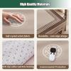 JCWGLY Round Chinese Mahjong Mat, Non-Slip Noise-Reducing Table Cover with Carrying Bag, Beige, 2.1 x 110 cm/43.3 in view 3