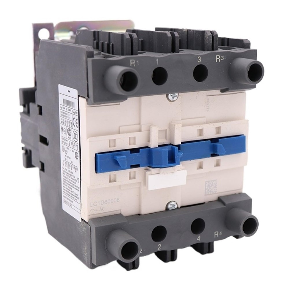 DQTWFJDZH LC1D80008G7 AC Magnetic Contactor, 4-Pole, 2NO+2NC, 125A, 120V AC Coil