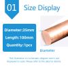 UpGBRF Pure Copper Rod, 10 cm Long, 35 mm Diameter view 2