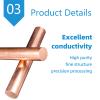 UpGBRF Pure Copper Rod, 10 cm Long, 35 mm Diameter view 4