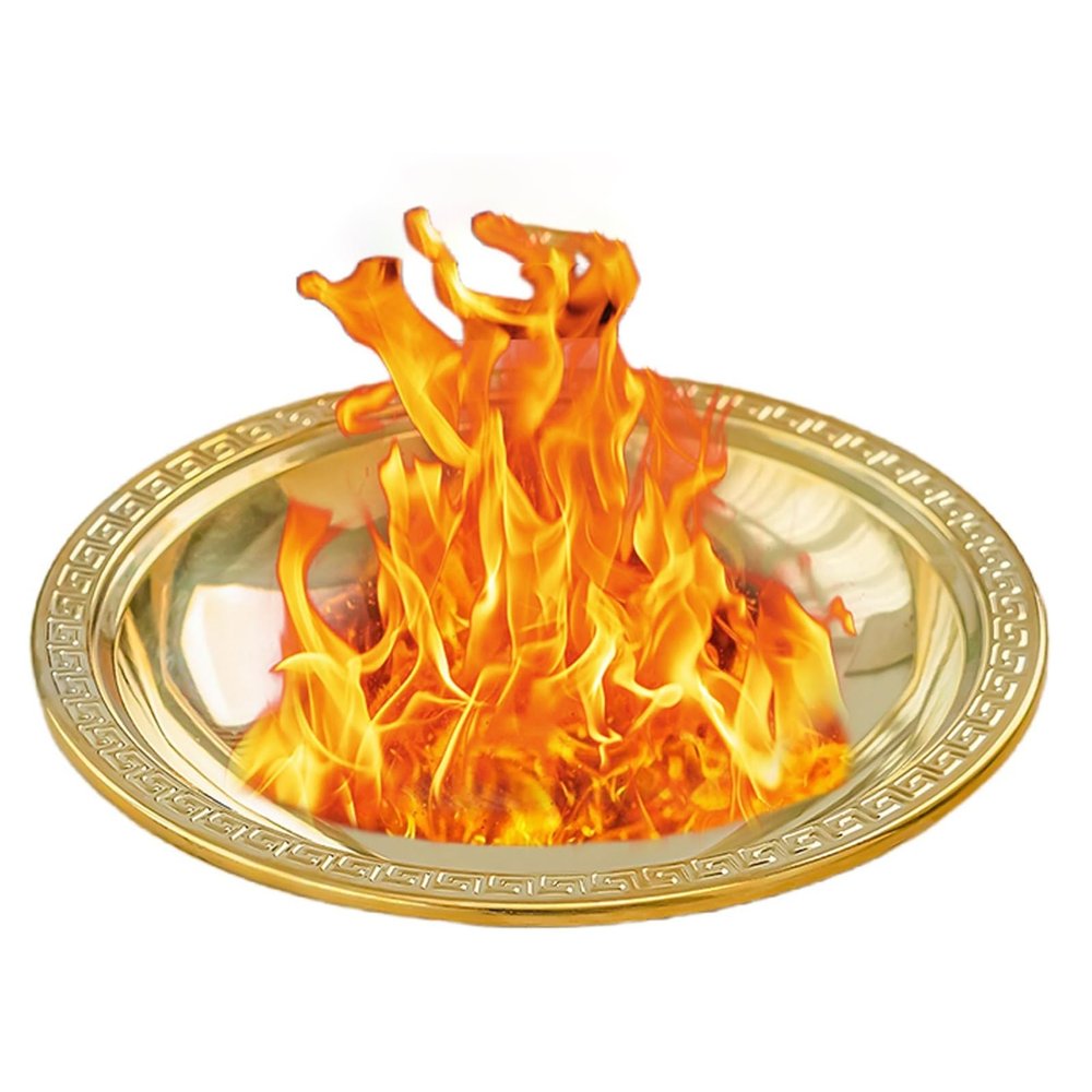 KOQENAG Stainless Steel Fire Bowl, Gold, Small