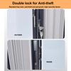 Accordion Folding Door, White, 60 x 80 in (151 x 203 cm) view 2