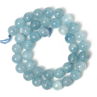 SIHAOYY 6/8/10 mm Natural Stone Sunstone Beads, Pink Smooth Round Loose Spacer Beads for Jewelry Making, DIY Charm Bracelets