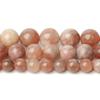 SIHAOYY 6/8/10 mm Natural Stone Sunstone Beads, Pink Smooth Round Loose Spacer Beads for Jewelry Making, DIY Charm Bracelets view 2