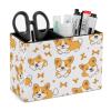 Quteprint Corgi Dog Bone Pattern Pen Holder for Desk view 1