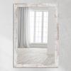 CLAMARO Neo Collage Wall Mirror 65 x 140 cm, Vintage White, 38 mm Wood Frame view 1