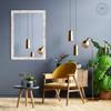CLAMARO Neo Collage Wall Mirror 65 x 140 cm, Vintage White, 38 mm Wood Frame view 2