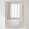 CLAMARO Neo Collage Wall Mirror 30 x 110 cm, Sonoma Oak, 38 mm Wood Frame view 1