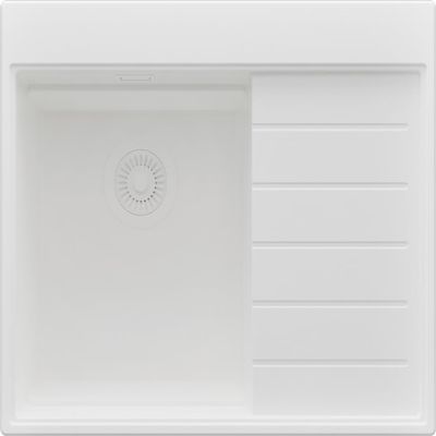 PRIMAGRAN Sink for 40 cm+ Base Cabinets + Drain Kit, 62 x 50 cm