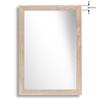 CLAMARO Neo Collage Wall Mirror 50 x 120 cm, Sonoma Oak, 38 mm Wood Frame view 3