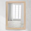CLAMARO Neo Collage Wall Mirror 45 x 60 cm, Natural Oak, 38 mm Wood Frame view 1