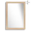 CLAMARO Neo Collage Wall Mirror 45 x 60 cm, Natural Oak, 38 mm Wood Frame view 3