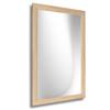 CLAMARO Neo Collage Wall Mirror 45 x 60 cm, Natural Oak, 38 mm Wood Frame view 4
