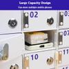 Wall-Mounted Cell Phone Storage Cabinet with Locks and Keys view 4