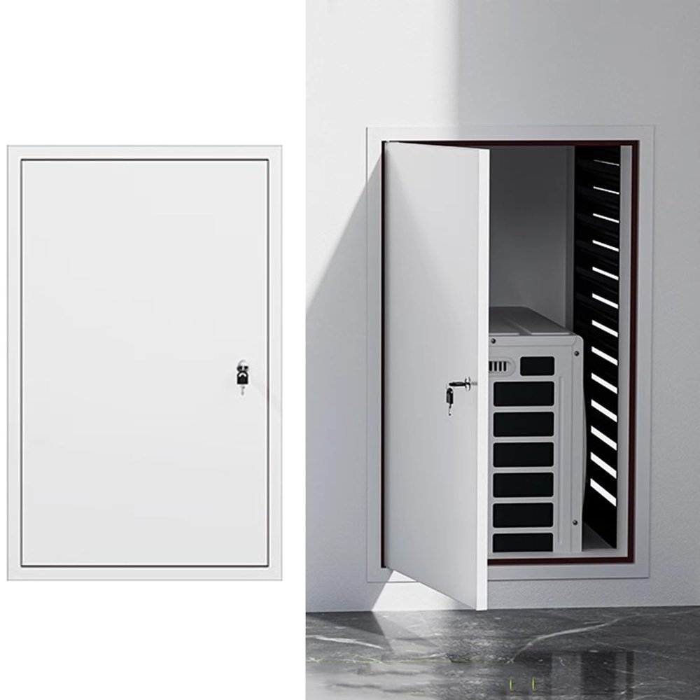 Wzmazingly Aluminum Access Panel with Lock, 40 x 75 cm
