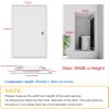 Wzmazingly Aluminum Access Panel with Lock, 40 x 75 cm view 4