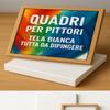 ConKrea 100 x 120 cm Painting Canvas with Oak Frame, 70% Cotton, 370 g view 2