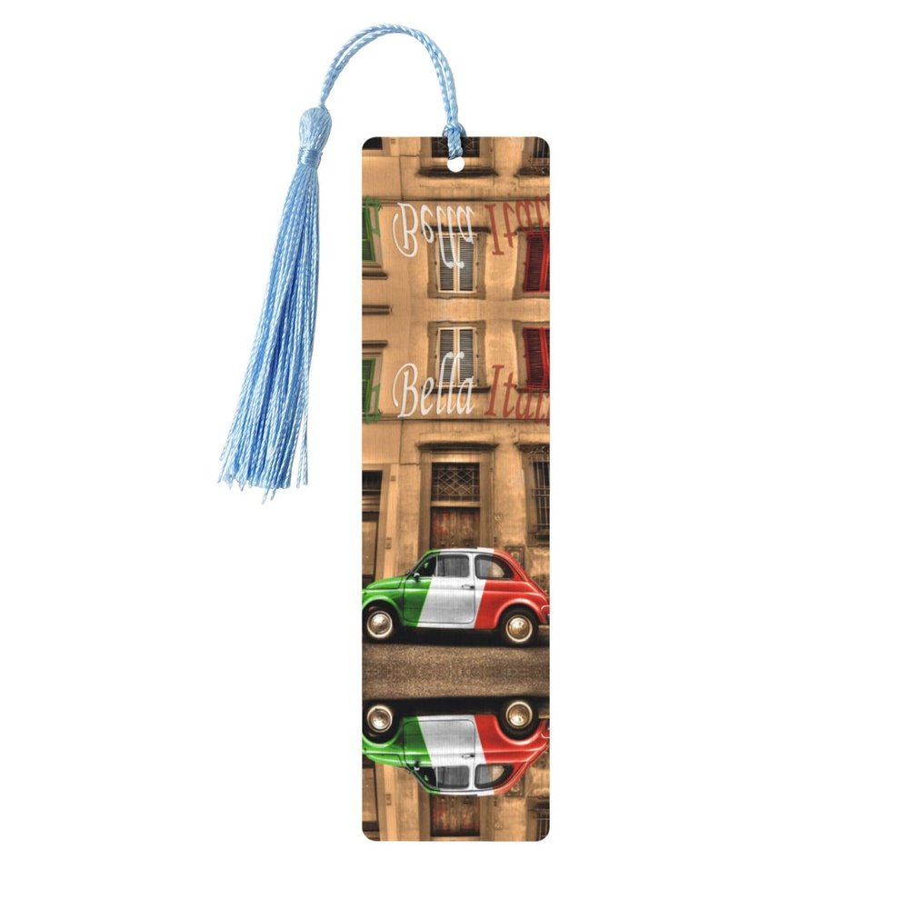 Beautiful Italy Wooden Bookmark – Double-Sided Printed Bookmark for Books, Journals & More