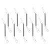 Stainless Steel Spring Hook Clips for Small Animal Cages, 10-Pack view 1