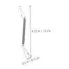Stainless Steel Spring Hook Clips for Small Animal Cages, 10-Pack view 2
