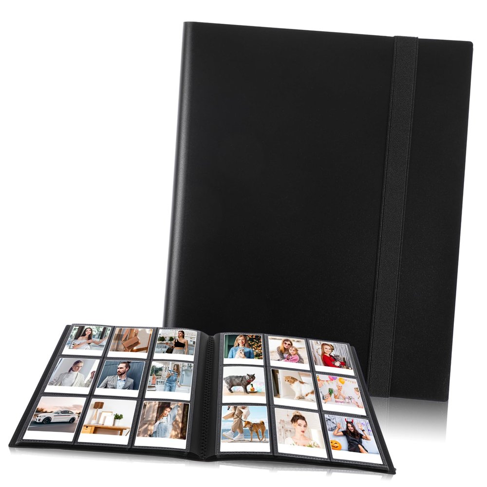 Card Binder, 20 Pages, 9 Pockets, PP, Black