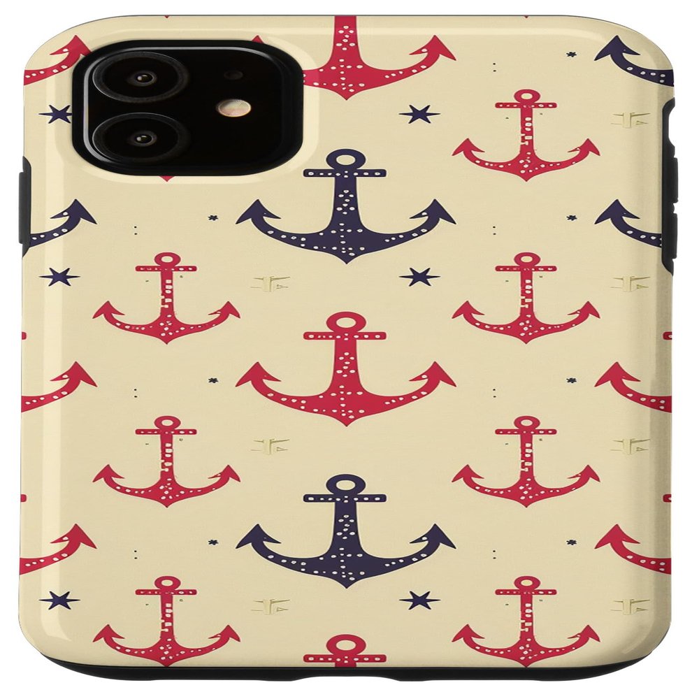 Anker Red and Black Patterned Case for iPhone 11