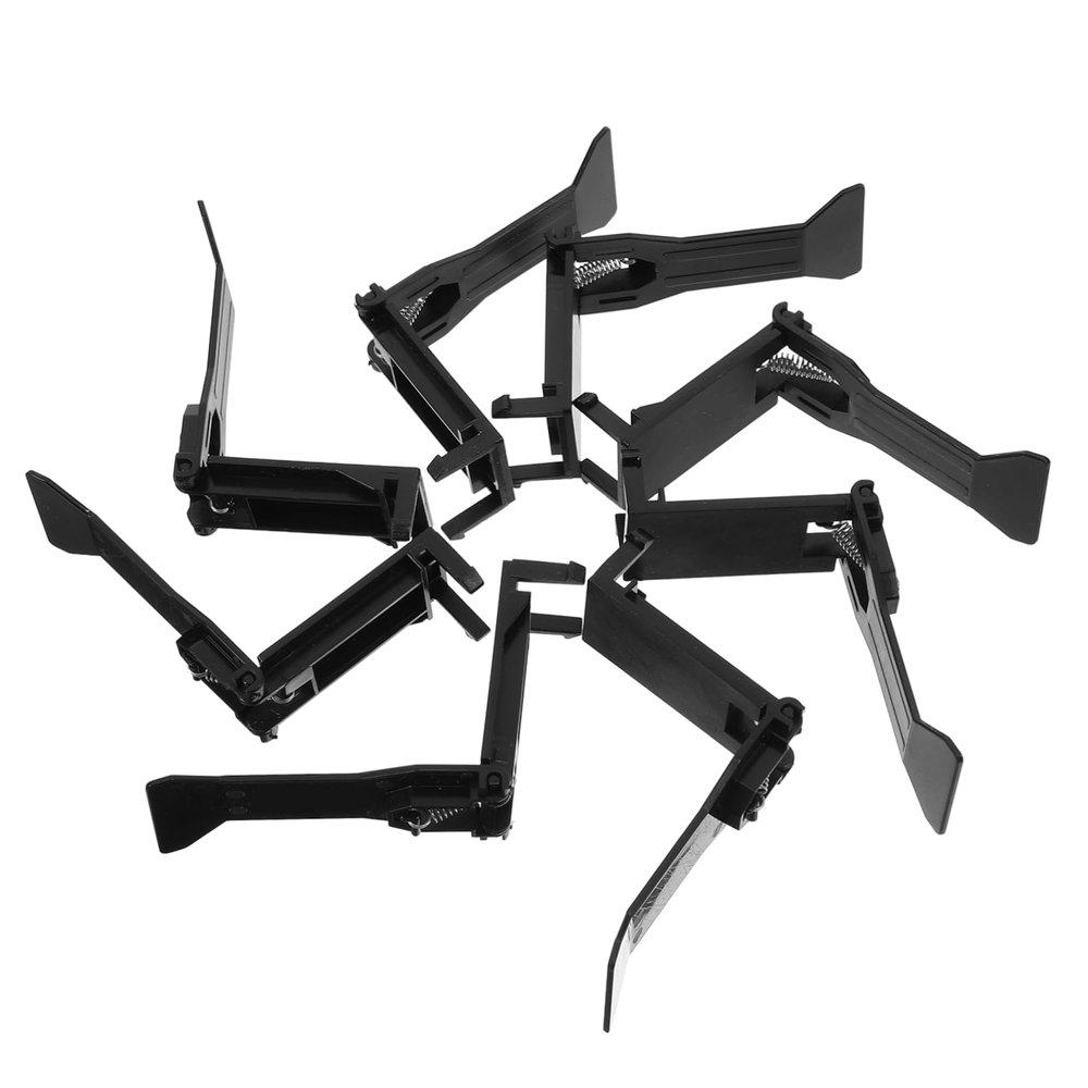 Cash Drawer Clips, 8-Piece Set, ABS, Black