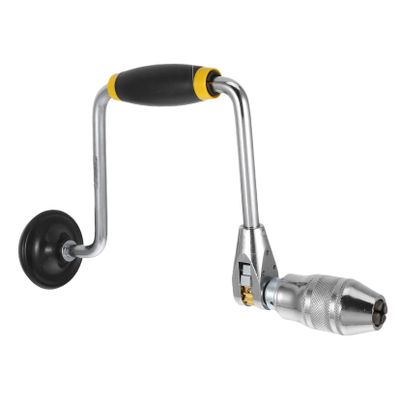 Steel Hand Drill with Non-Slip Grip for Wood