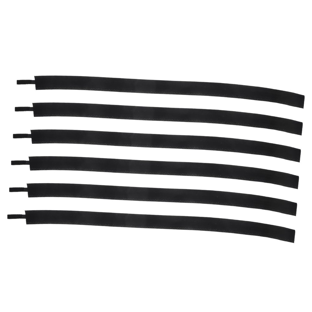 6 Black Sweatbands for Safety Helmets, Polyester