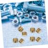 PRETYZOOM 2 Sets Brass 1/4-Inch NPT Plug Adapters for Water Hoses and Pipes, Yellow, 20 Pieces view 2
