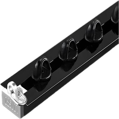 Kanduo Recessed Invisible Curtain Track for Living Room/Bedroom, Black, 2.5 m/8.2 ft