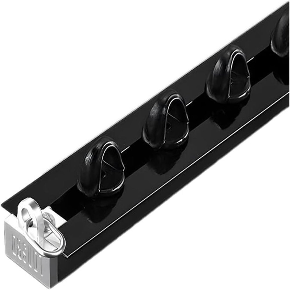 Kanduo Recessed Invisible Curtain Track for Living Room/Bedroom, Black, 2.5 m/8.2 ft