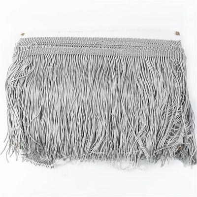 HIFRQVVC Party Decoration Feather Fringe Trim, Polyester Tassel Fringe for Sewing, Dress Trim and DIY Crafts, 15 cm x 5 m