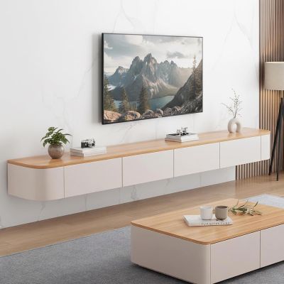 YINXSLO Wall-Mounted TV Stand with Drawer for Living Room