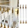 Transparent Acrylic Stair Balusters with Floor Mounts view 1