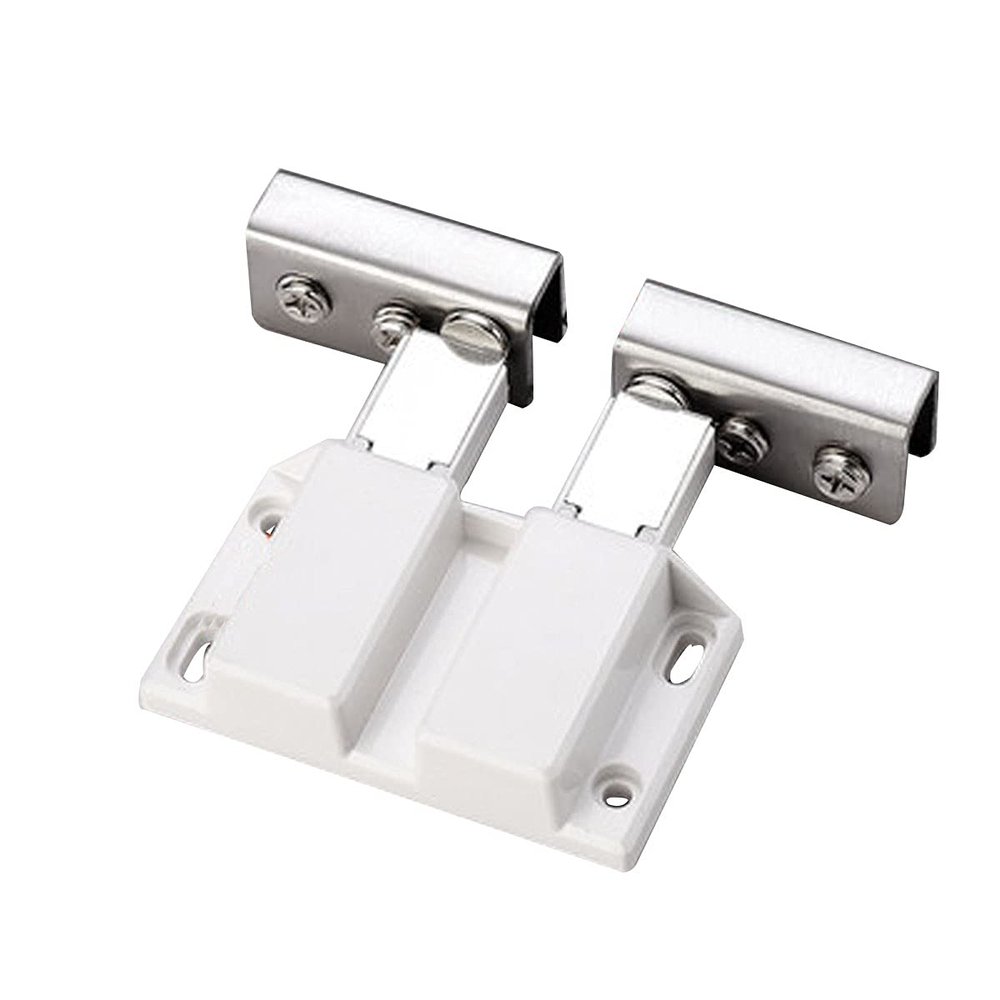 NIRNHYRUR 5–8 mm Glass Magnetic Touch Latch, Plastic with Clamp, 2-Piece Set, B(D)