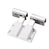NIRNHYRUR 5–8 mm Glass Magnetic Touch Latch, Plastic with Clamp, 2-Piece Set, B(D) view 1