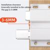 NIRNHYRUR 5–8 mm Glass Magnetic Touch Latch, Plastic with Clamp, 2-Piece Set, B(D) view 4