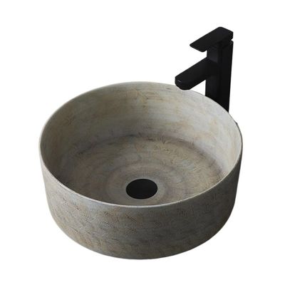 zhangrui1888 Round Countertop Basin for Indoor Bathrooms and Balconies