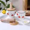 CYairong-22 Ceramic Mortar and Pestle Garlic Press Set, Large view 3