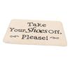 Abaodam Washable Doormat with Lettering, Polyester Flannel, Khaki view 1