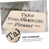 Abaodam Washable Doormat with Lettering, Polyester Flannel, Khaki view 3