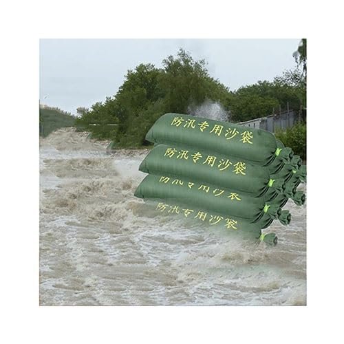 Flood Barrier Sandbags, 10-Pack, Thickened Long Canvas Sandbags