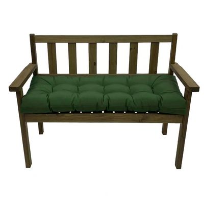 Waterproof Outdoor Bench Cushion, Dark Green, 110 x 40 x 8 cm